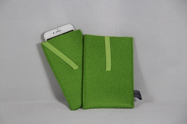 Filz-Smartphonehülle in wiesegrün
